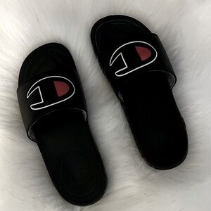 Champion Black Slides Boys’ 3Y Shoes Sandals